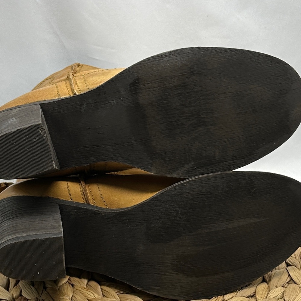 Seychelles Stylish Western Tan Leather Ankle Boots - Picture 7 of 9